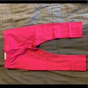 Jumping Beans pink sparkle leggings 4T - NWT
